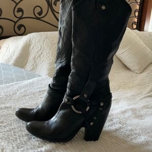 Italian leather boots